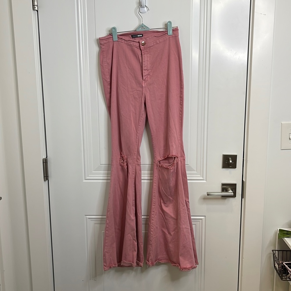 Pink Bootcut Jeans - Fashion Nova
